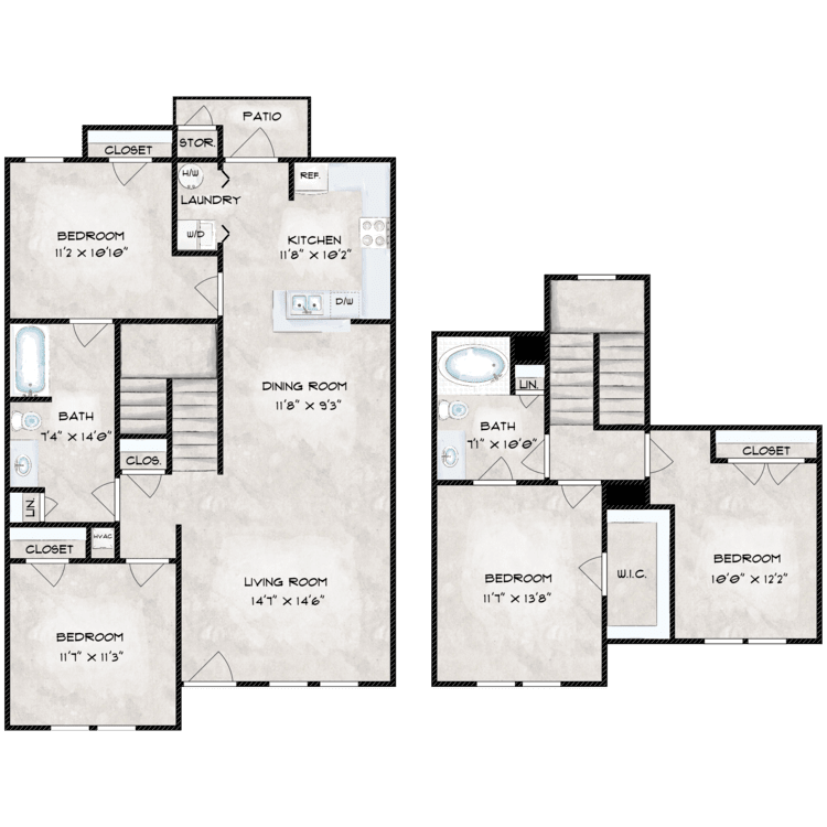 4 Bedroom floor plan image