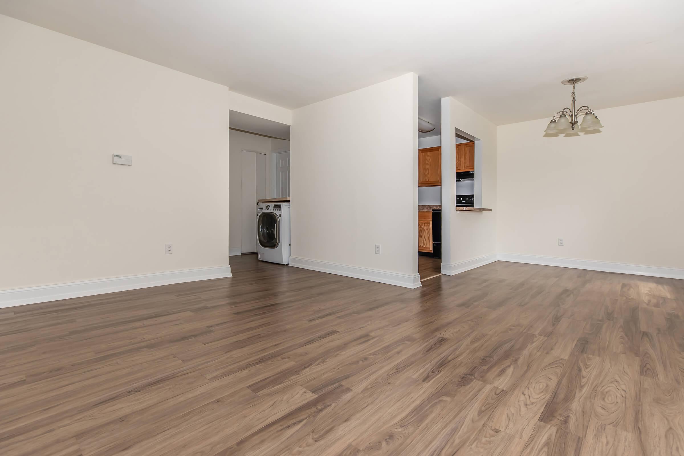 a room with a wooden floor