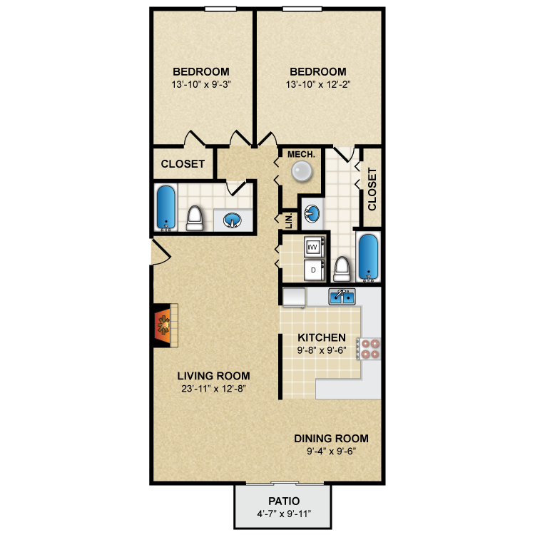 Floor plan image of Hampton