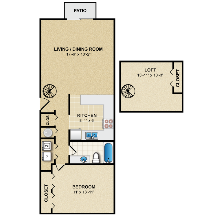 Floor plan image of Oxford with Loft