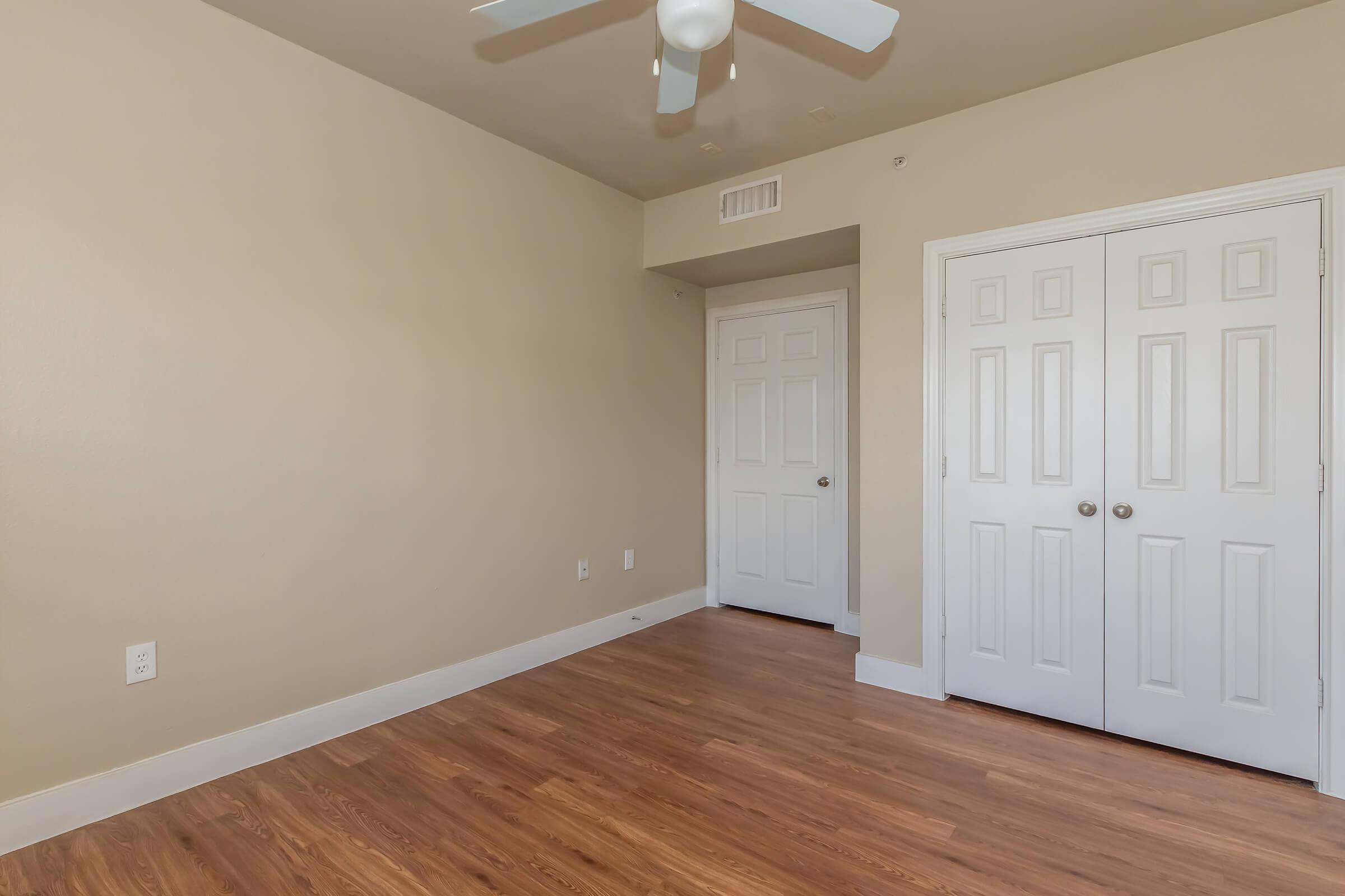 a room with a wooden floor