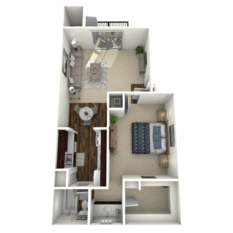 Floor plan image of A 1-1D
