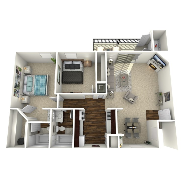 Floor plan image of A 2-2A