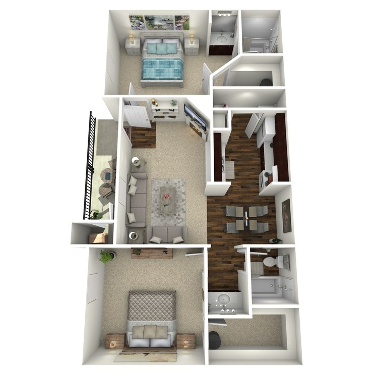 Floor plan image of B 2-2C
