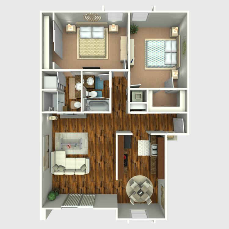 Floor plan image of Remodeled 2x2