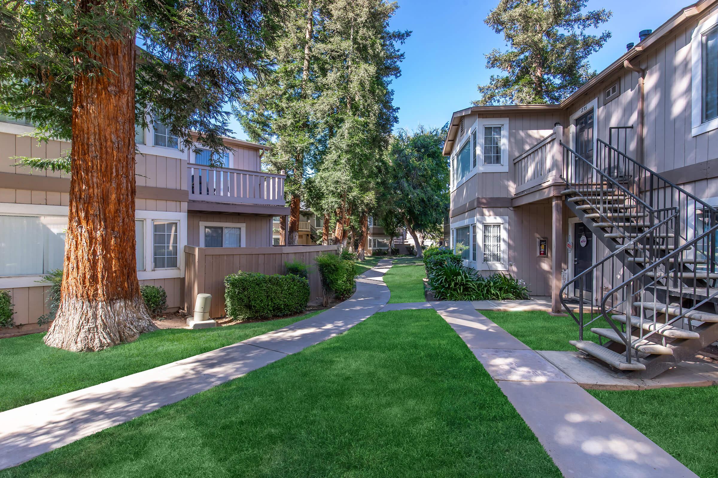 a large lawn in front of a house