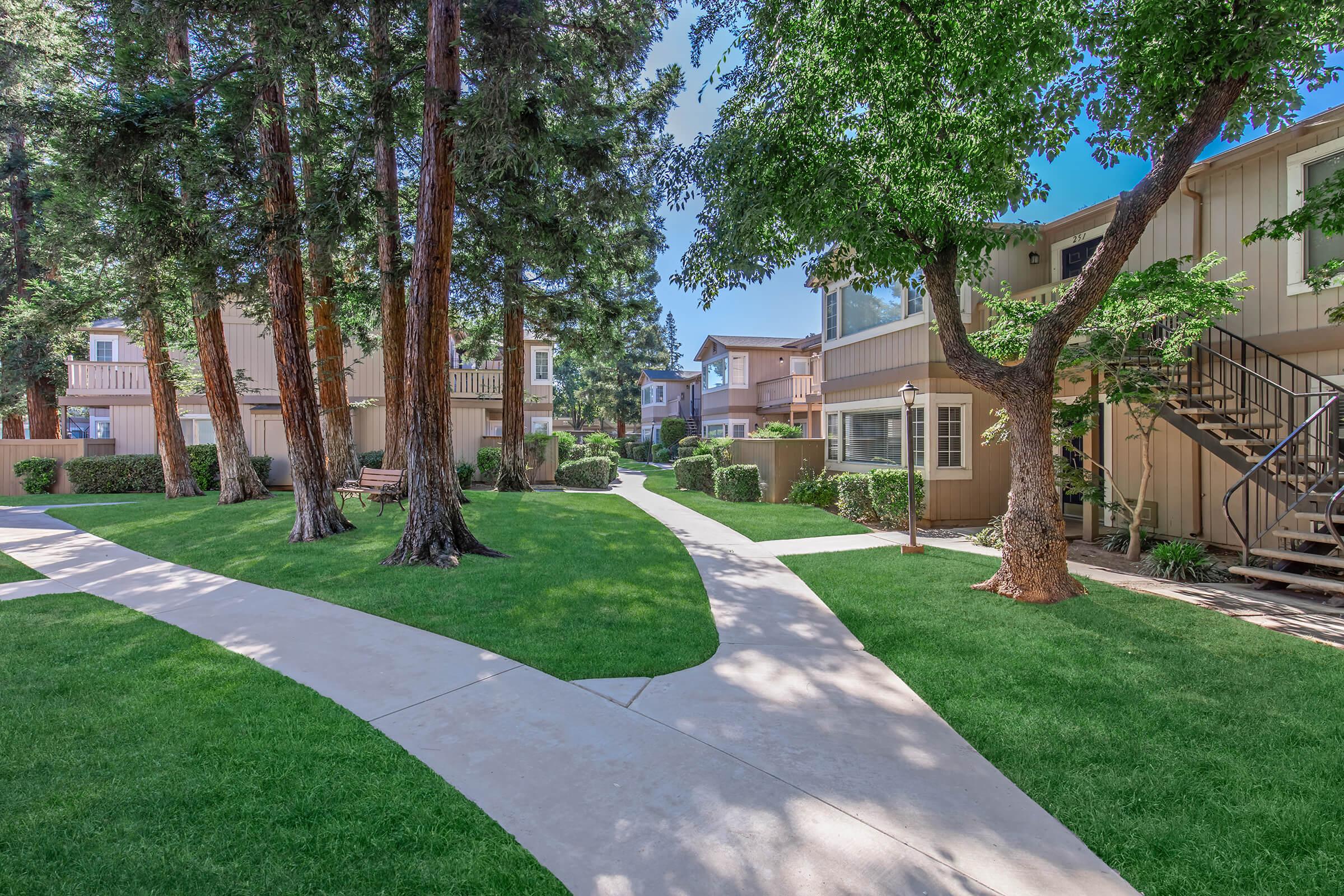 a large lawn in front of a house