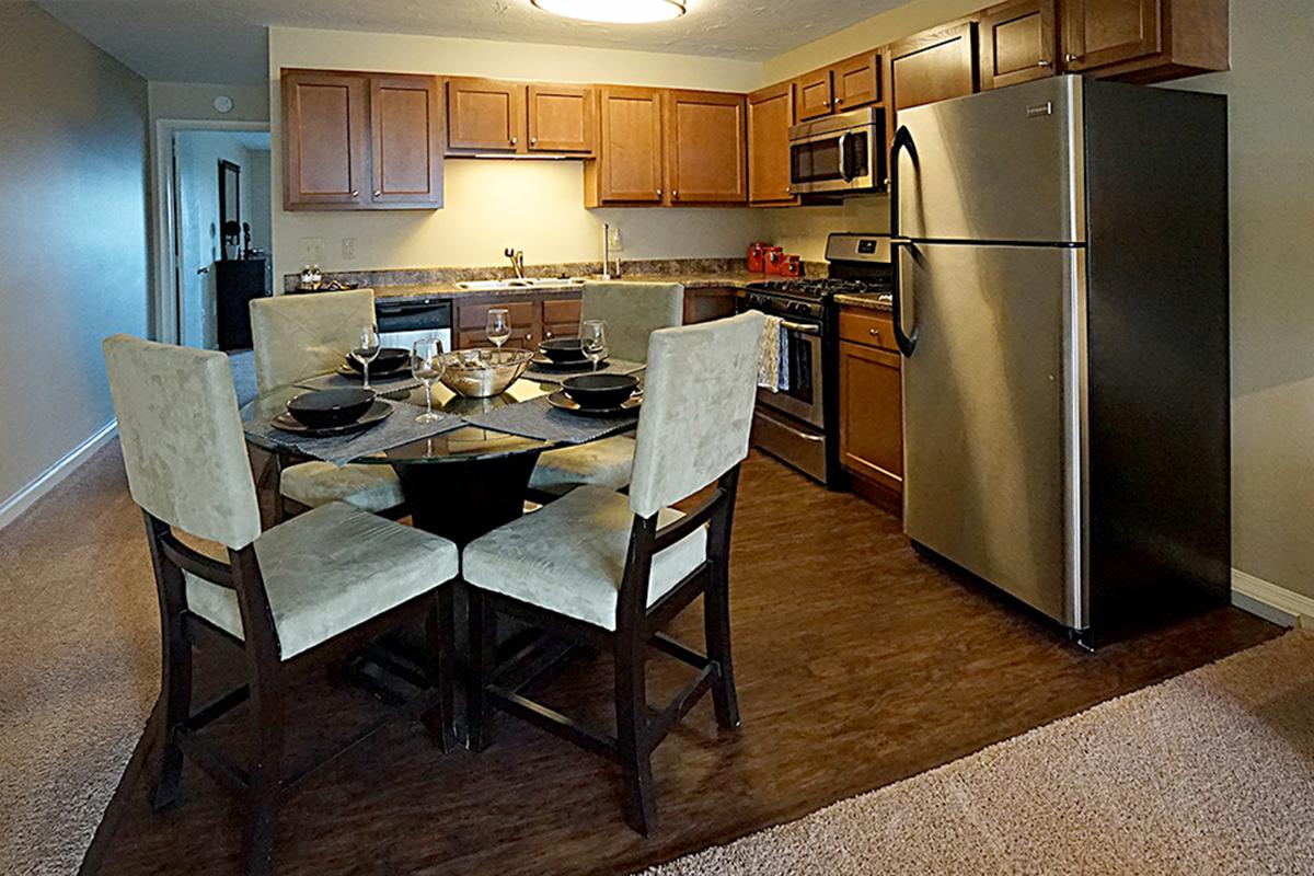 a modern kitchen with stainless steel appliances