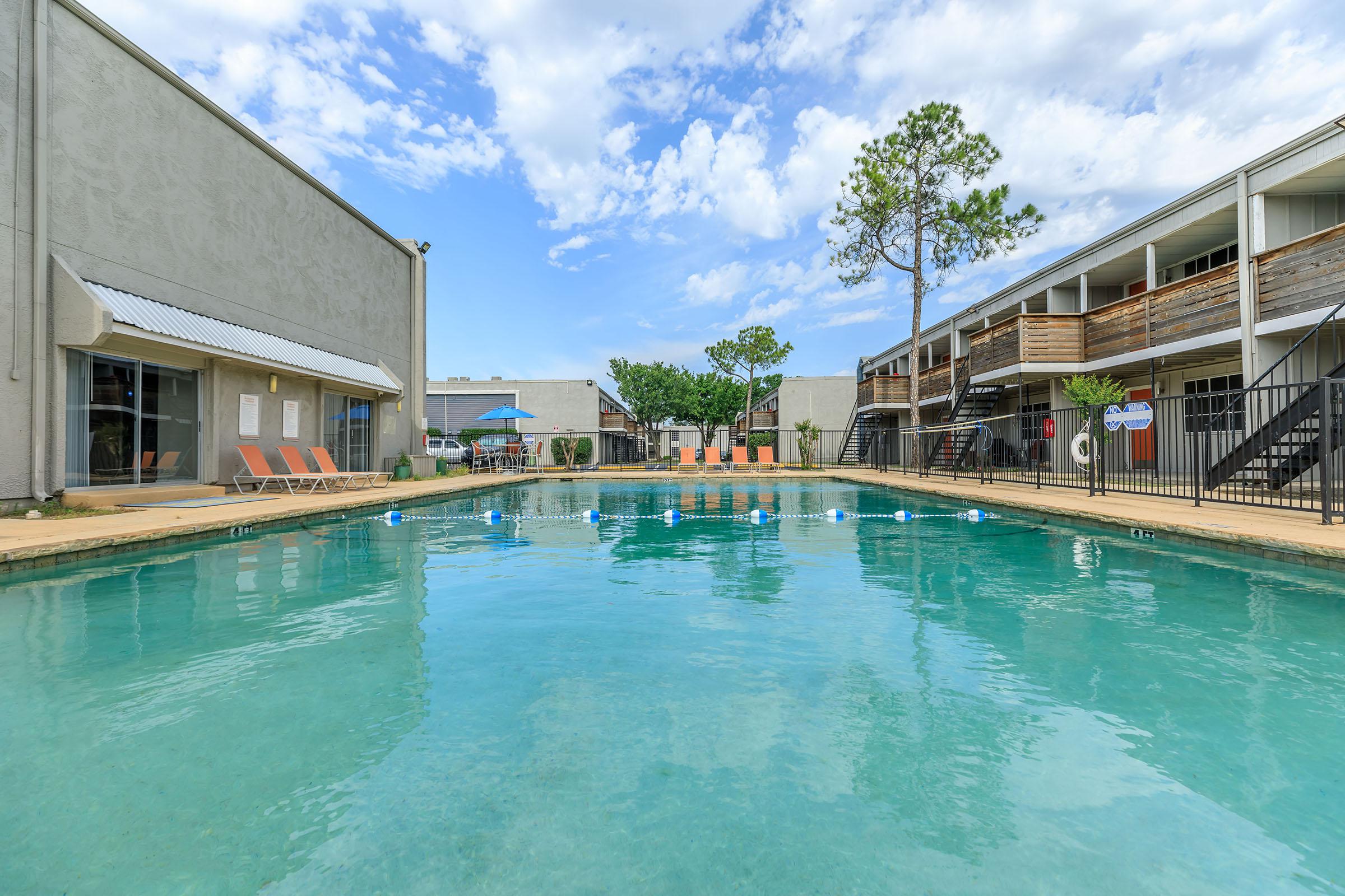 a large pool of water