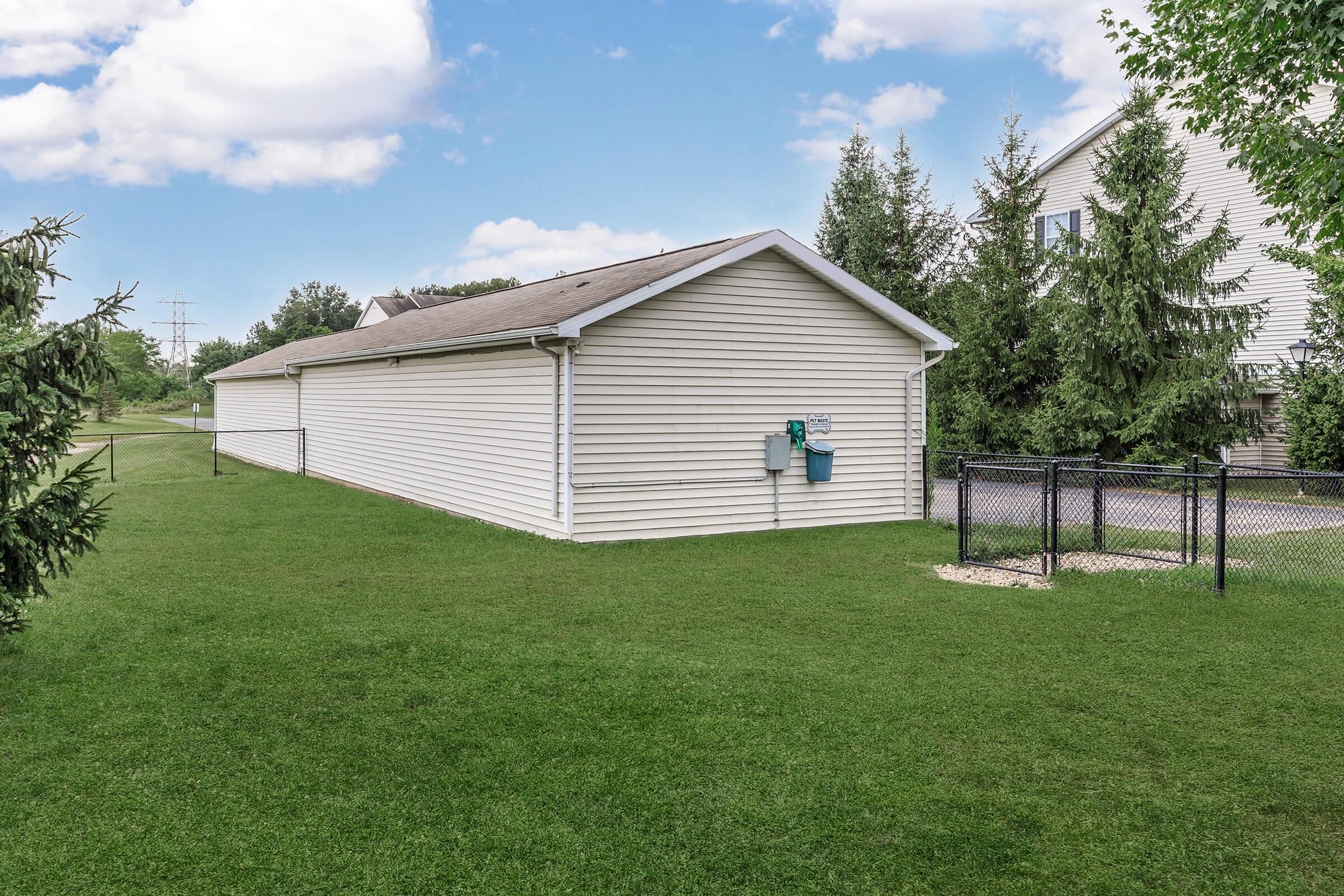 a large lawn in front of a house