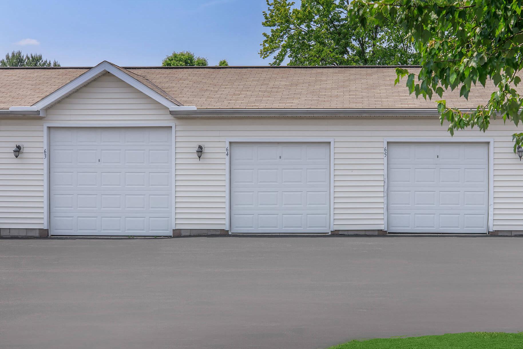 a small house in a parking lot