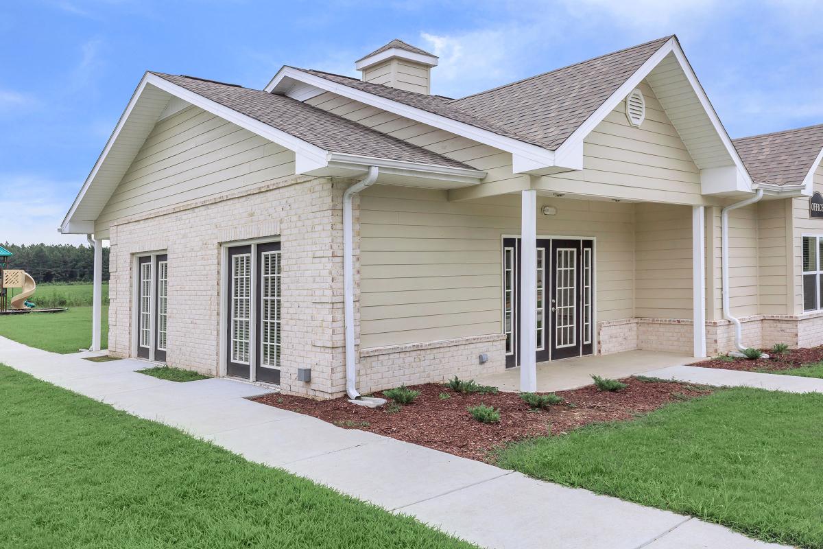 a large lawn in front of a house