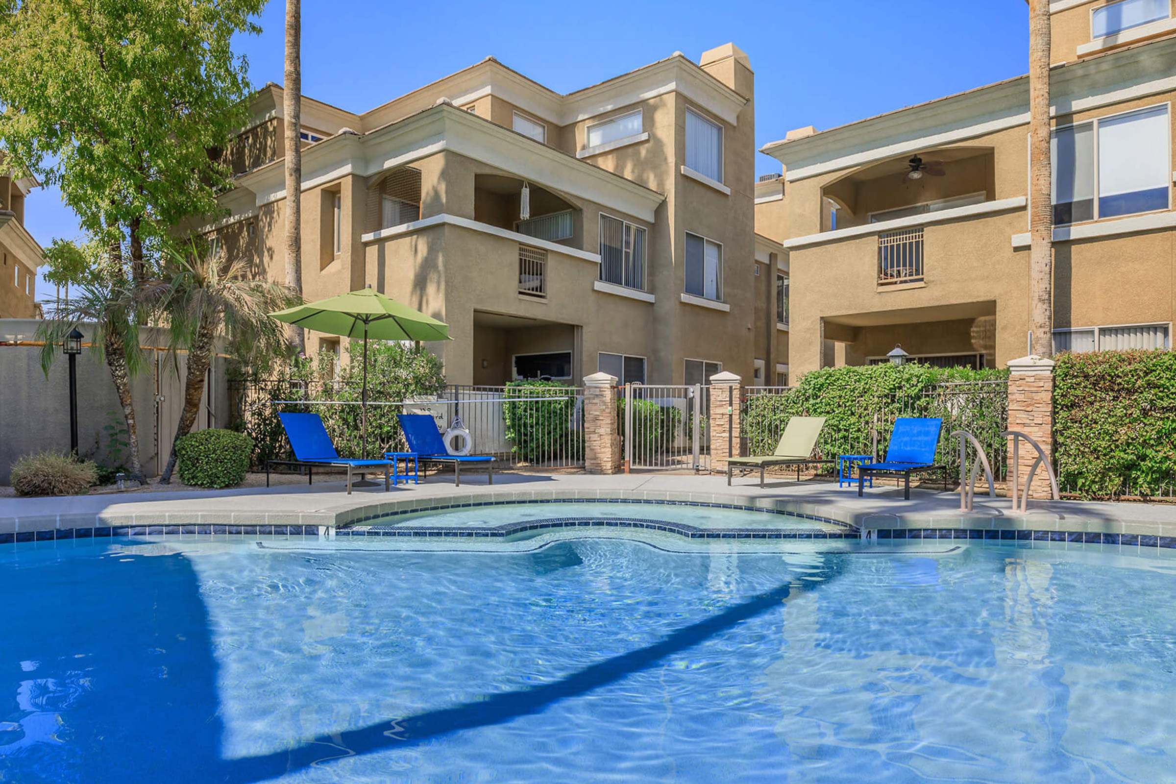 Pool and poolside area at La Terraza at the Biltmore.